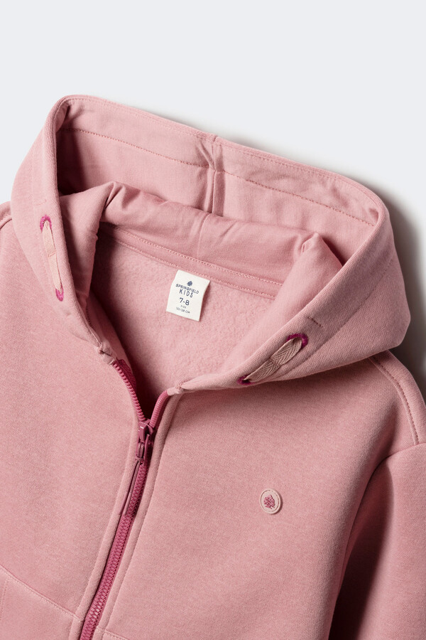 Springfield Kids Sudadera cremallera niña rosa