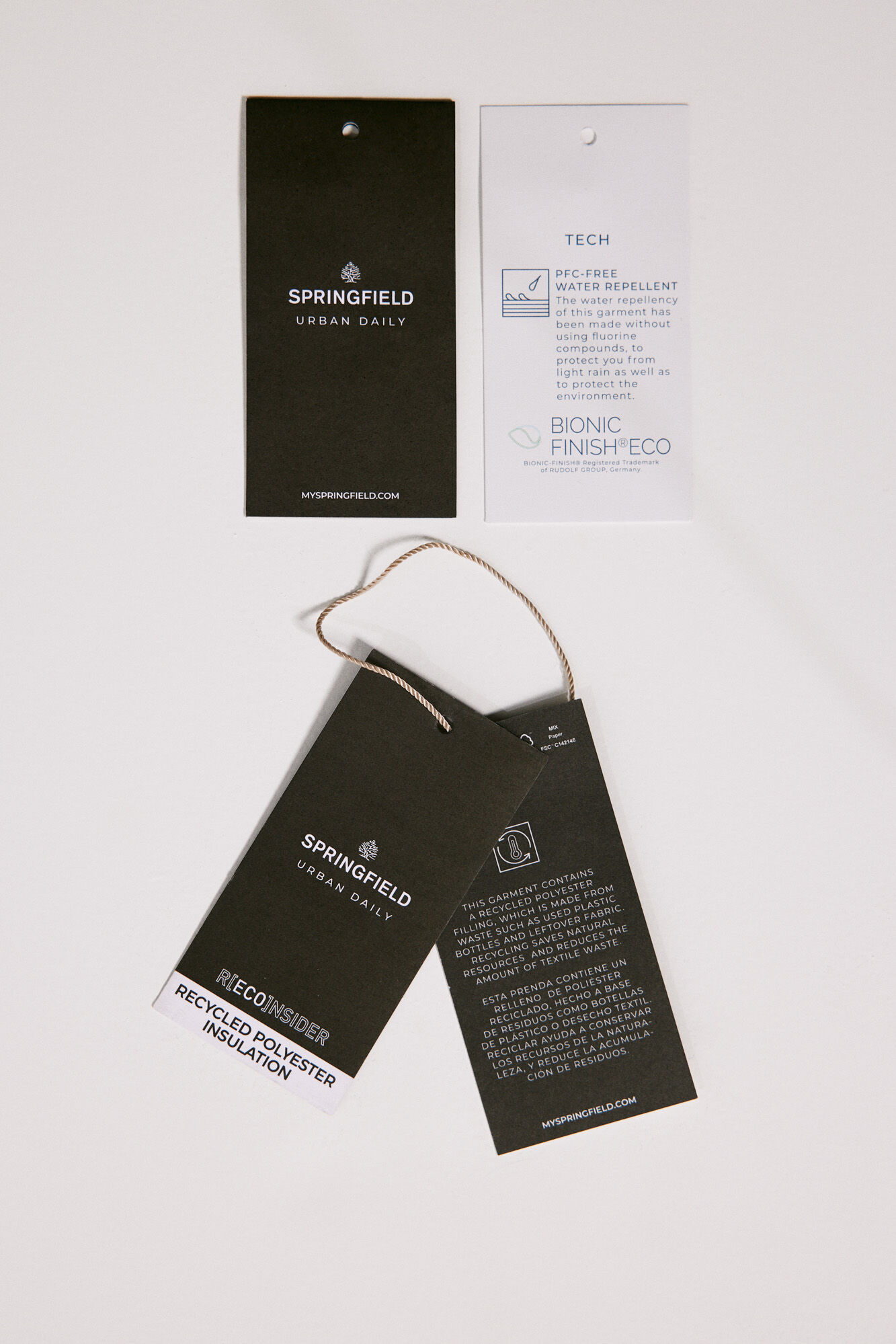 Springfield Chamarra acolchada termosellada azul