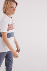 Springfield Polo block color niño natural