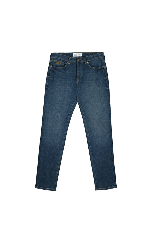 Springfield Jeans slim ligero azul verdoso lavado medio oscuro turquesa