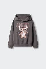 Springfield Kids Sudadera con capucha Lilo & Stitch para ni&ntilde;a gris
