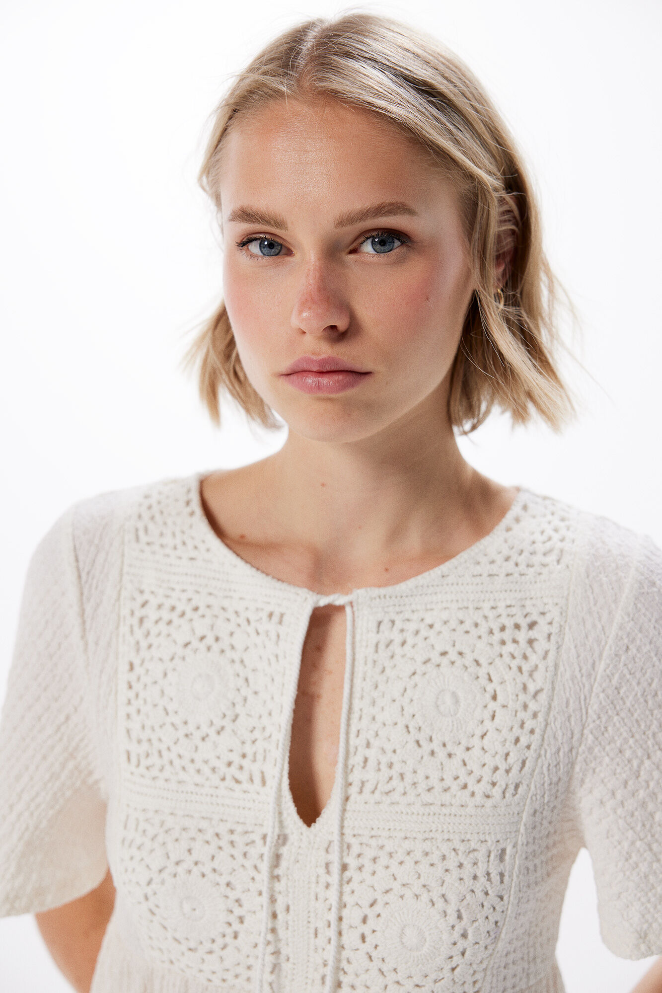 Vestido corto pieza crochet Vestidos para mujer Springfield MX