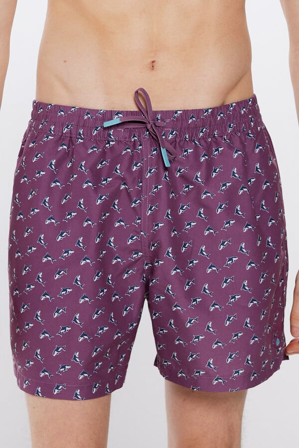 Springfield Traje de baño estampado orcas morado/lila