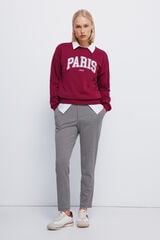 Springfield Pantalones jogger púrpura