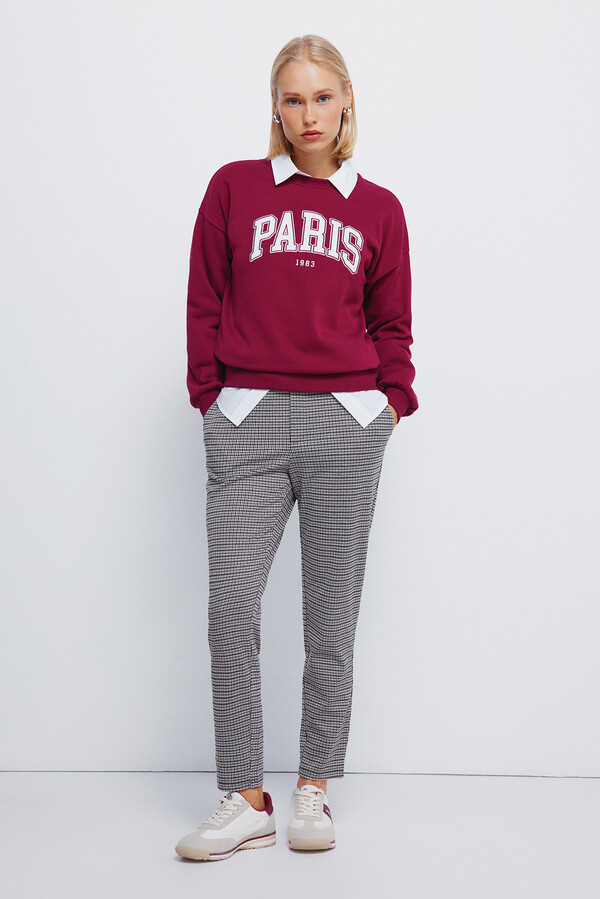 Springfield Pantalones jogger púrpura