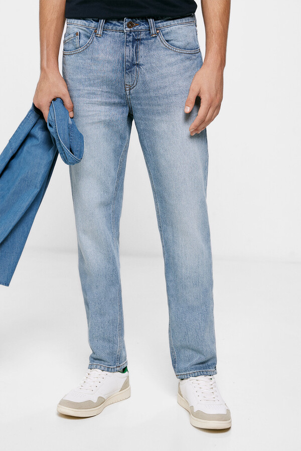 Springfield Jeans regular lavado claro turquesa