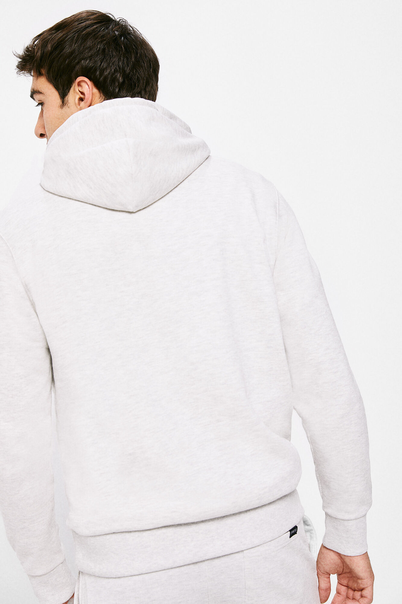 Springfield Sudadera capucha logo degradado gris