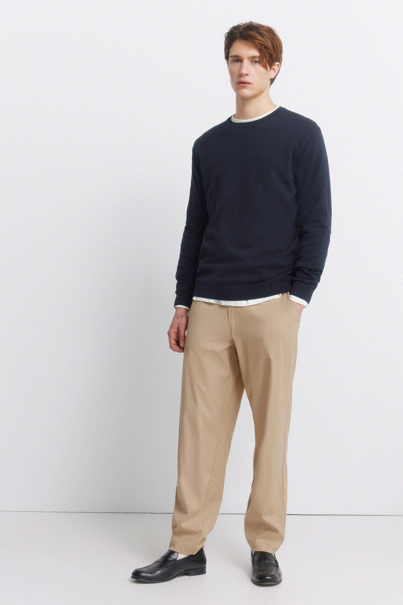 Springfield Su&eacute;ter b&aacute;sico con logo Springfield azul