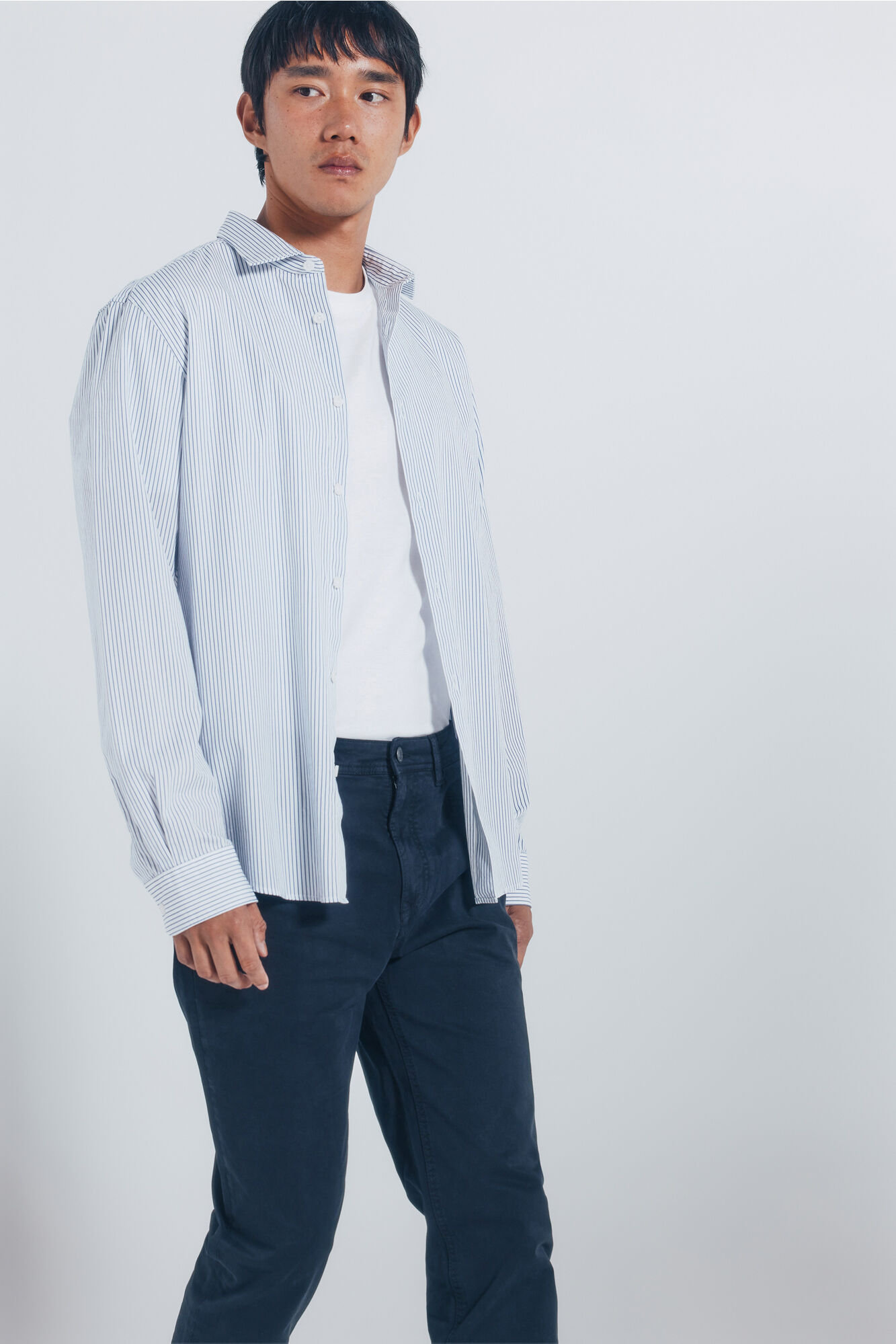 Springfield Pantal&oacute;n slim fit de 5 bolsillo marino