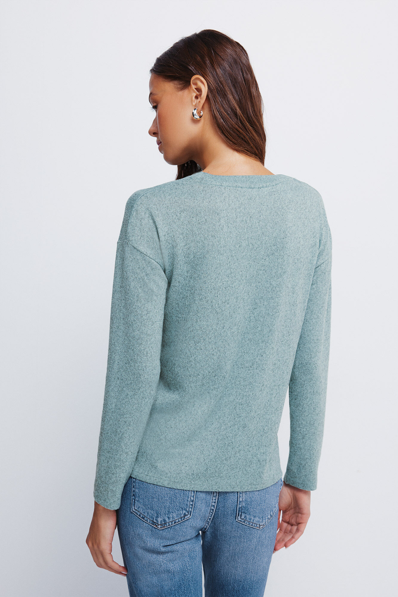 Springfield Playera con tachuelas posicionadas verde