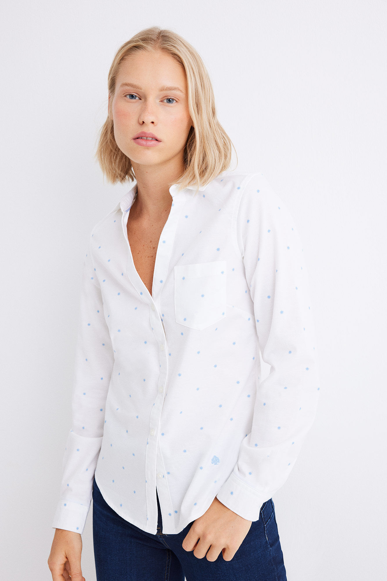 Springfield Camisa Oxford algod&oacute;n natural