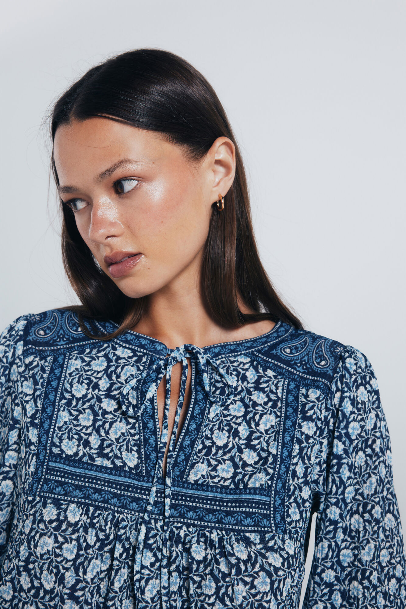 Springfield Blusa boho cenefas