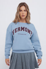 Springfield Sudadera con gr&aacute;fico bordado de la ciudad azul