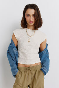 Springfield Playera manga larga con estructura