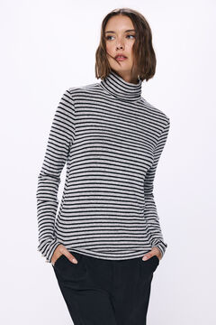 Springfield Playera cuello vuelto negro