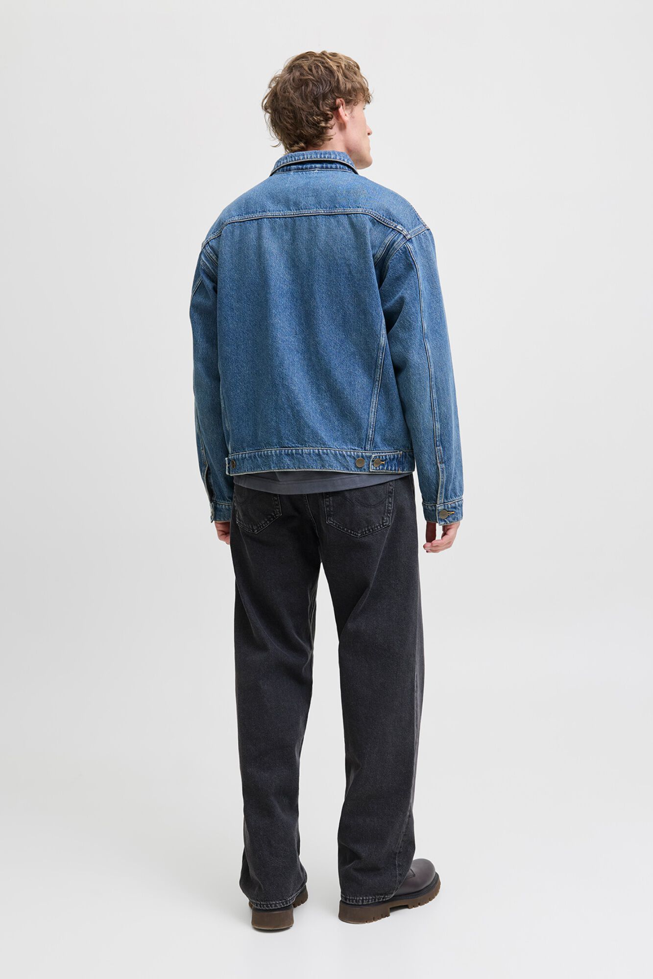 Jack & Jones Jeans relaxed efecto lavado negro