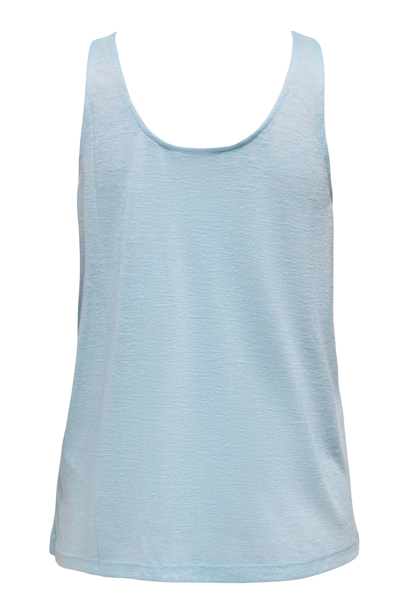 Only Camiseta regular fit tirantes azul tinta