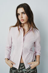 High Spirits Blusa p&eacute;talo fucsia