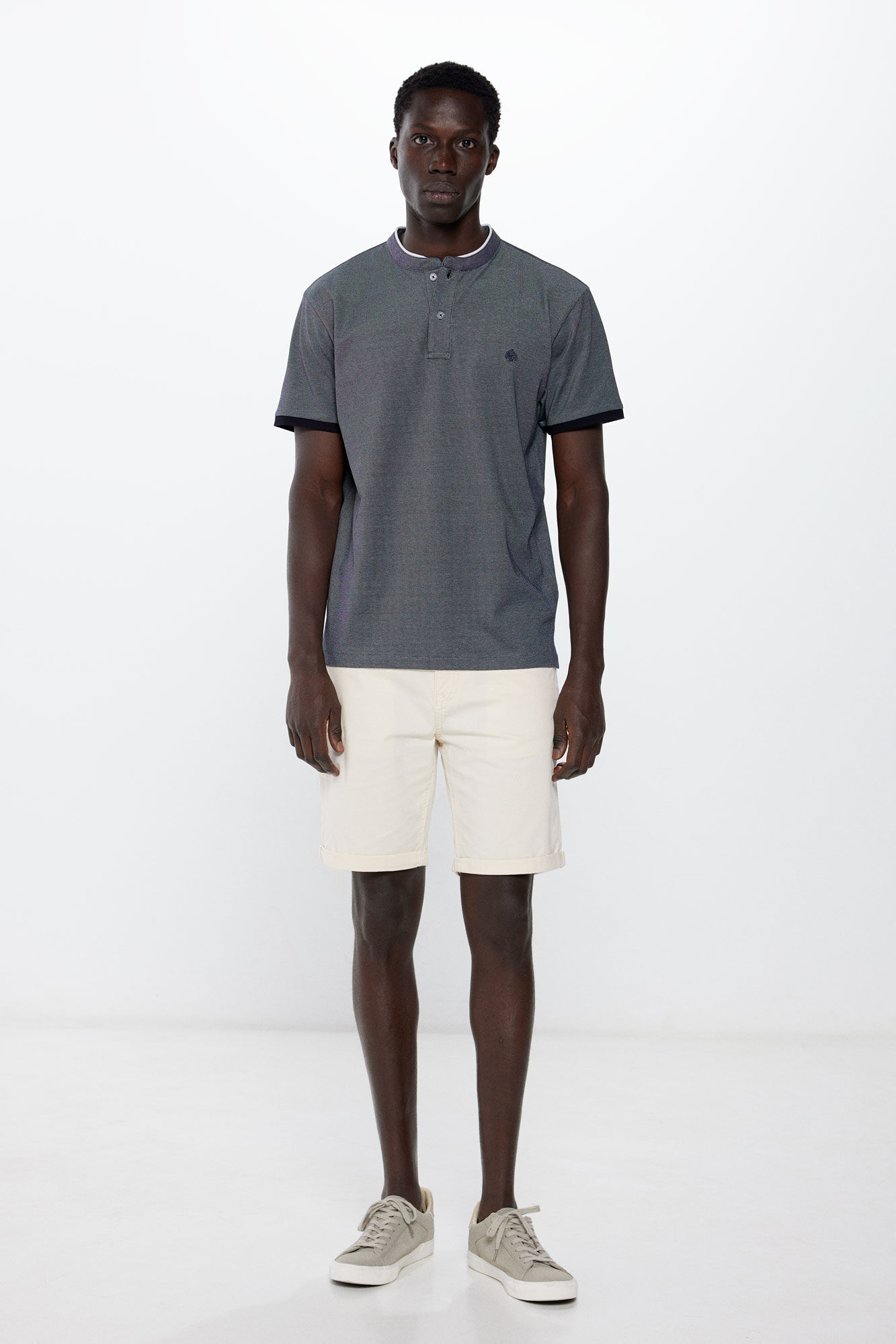 Springfield Polo slim cuello mao marino