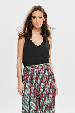 Springfield Top lencero ribeteado. negro