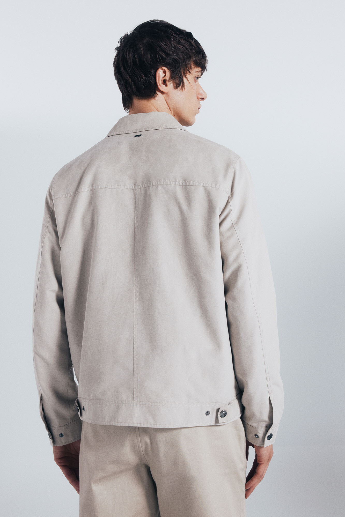 Springfield Chamarra efecto ante caf&eacute;