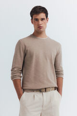 Springfield Suéter estructura beige