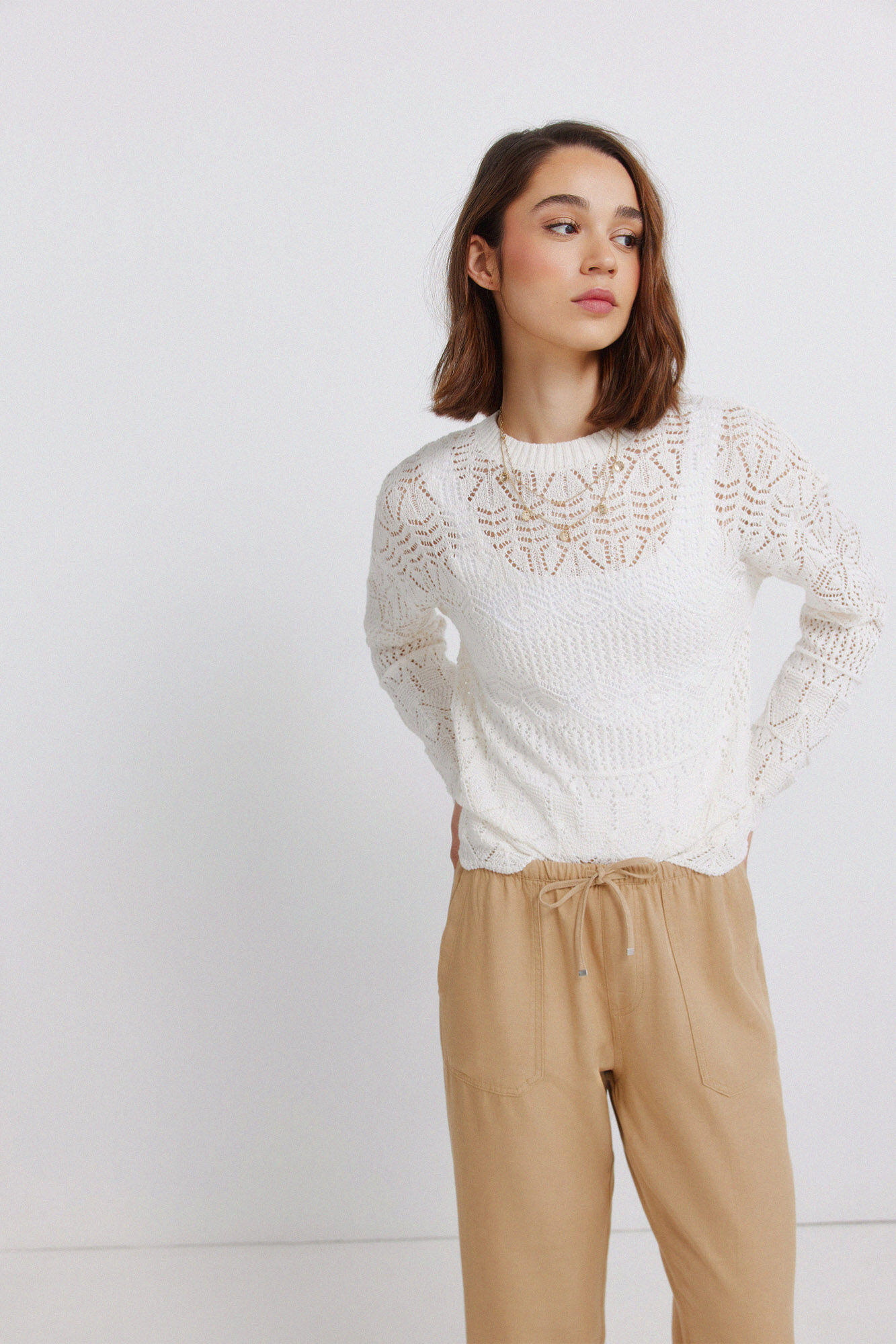 Springfield Pantalones jogger caf&eacute;