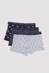 Springfield Pack 3 bóxeres perros azul