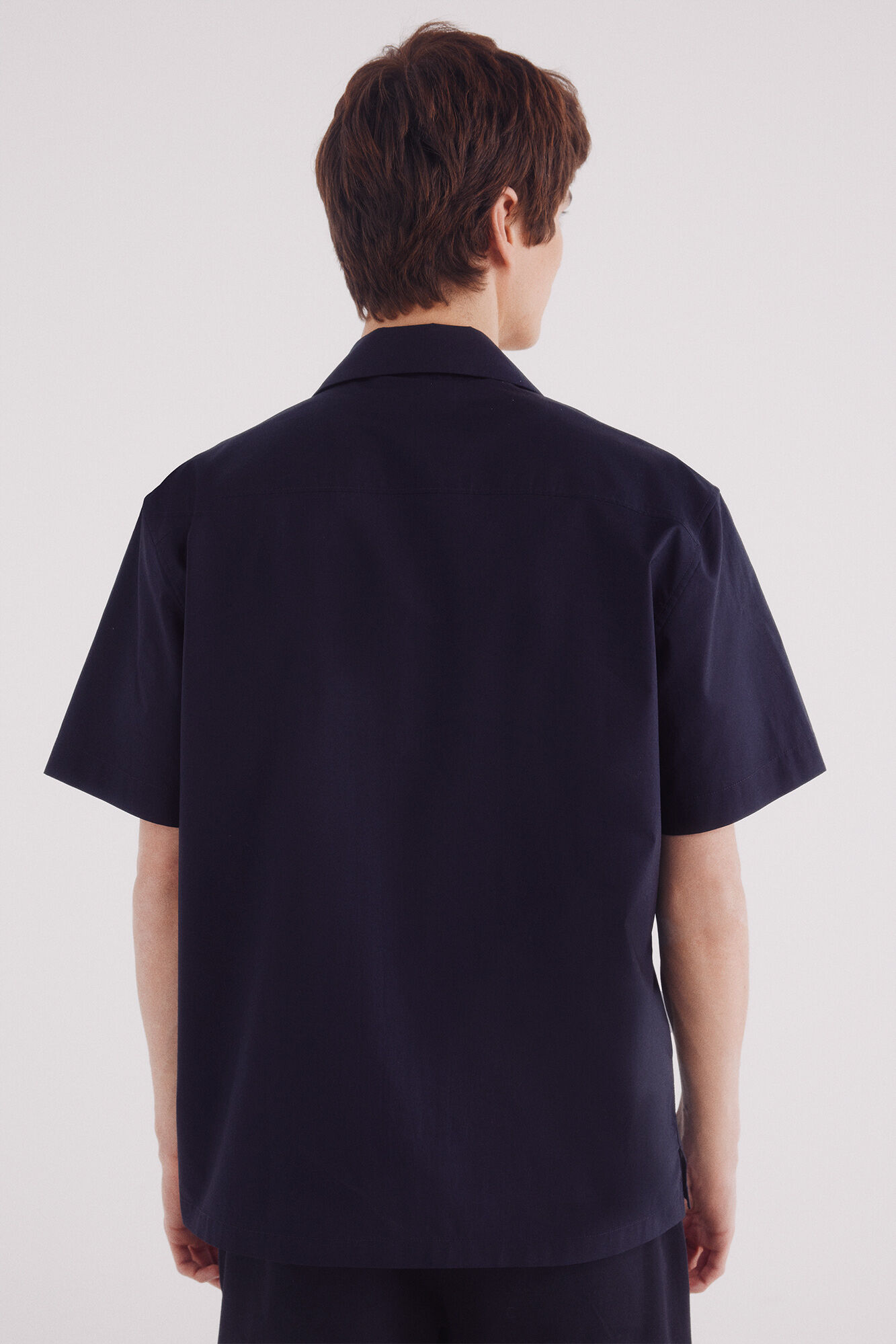 Springfield Camisa manga corta bowling popel&iacute;n bolsillo marino