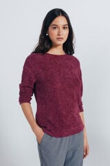 Springfield Playera liso de chenilla púrpura