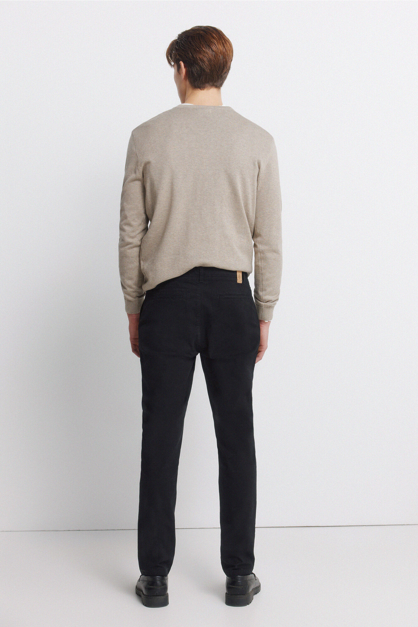 Springfield Pantal&oacute;n chino skinny fit negro