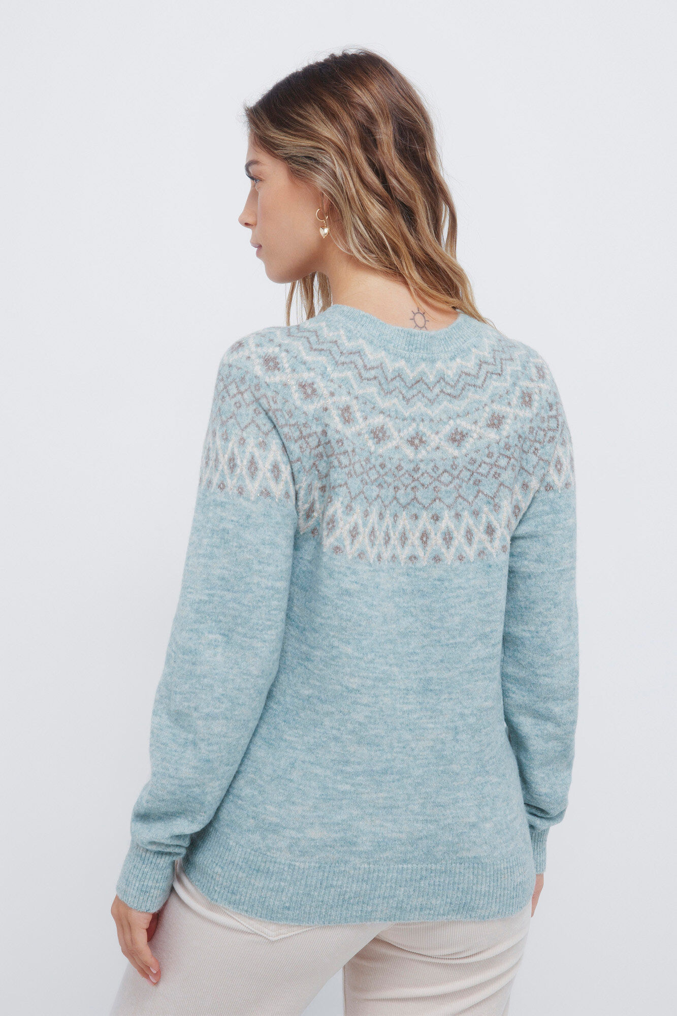 Springfield Jersey con borde de jacquard caza oscuro