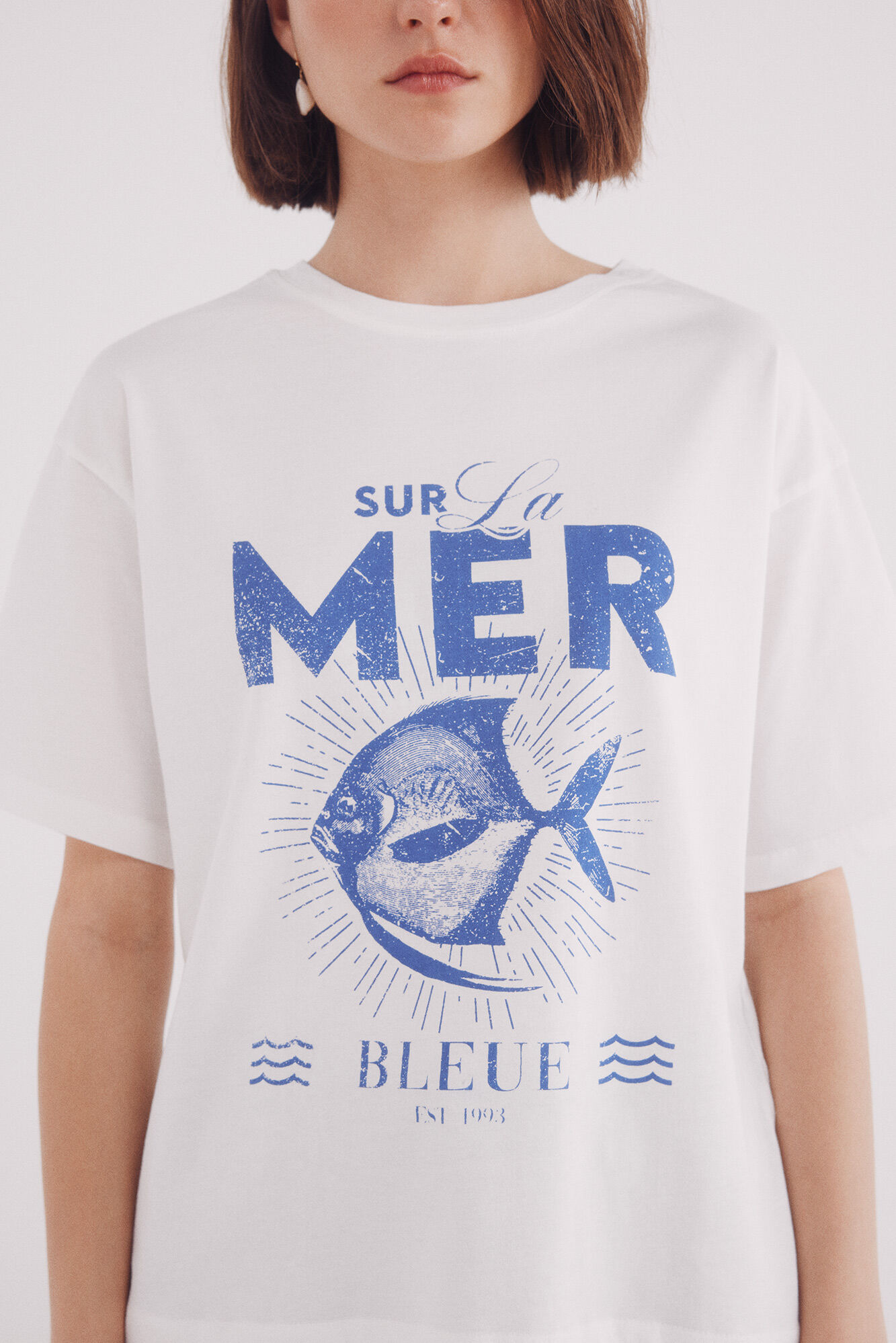 Springfield Playera "Sur la mer" natural
