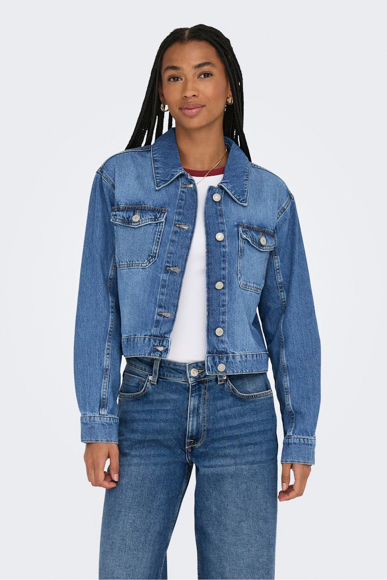 Only Chaqueta denim azul tinta