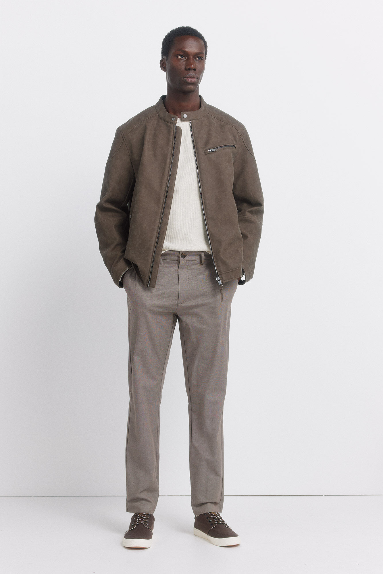 Springfield Pantal&oacute;n chino comfort fit caf&eacute;