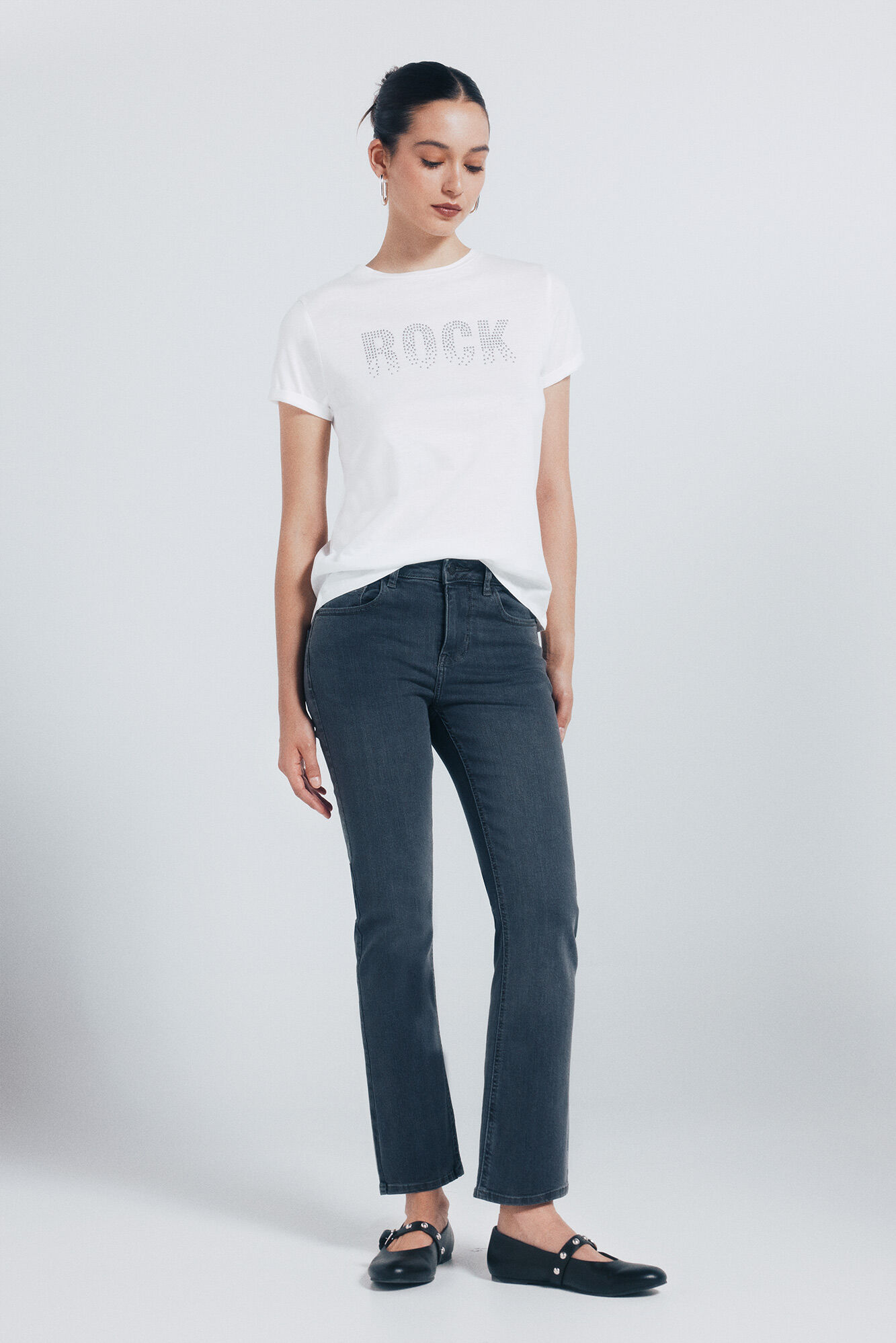 Springfield Playera "Rock" blanco