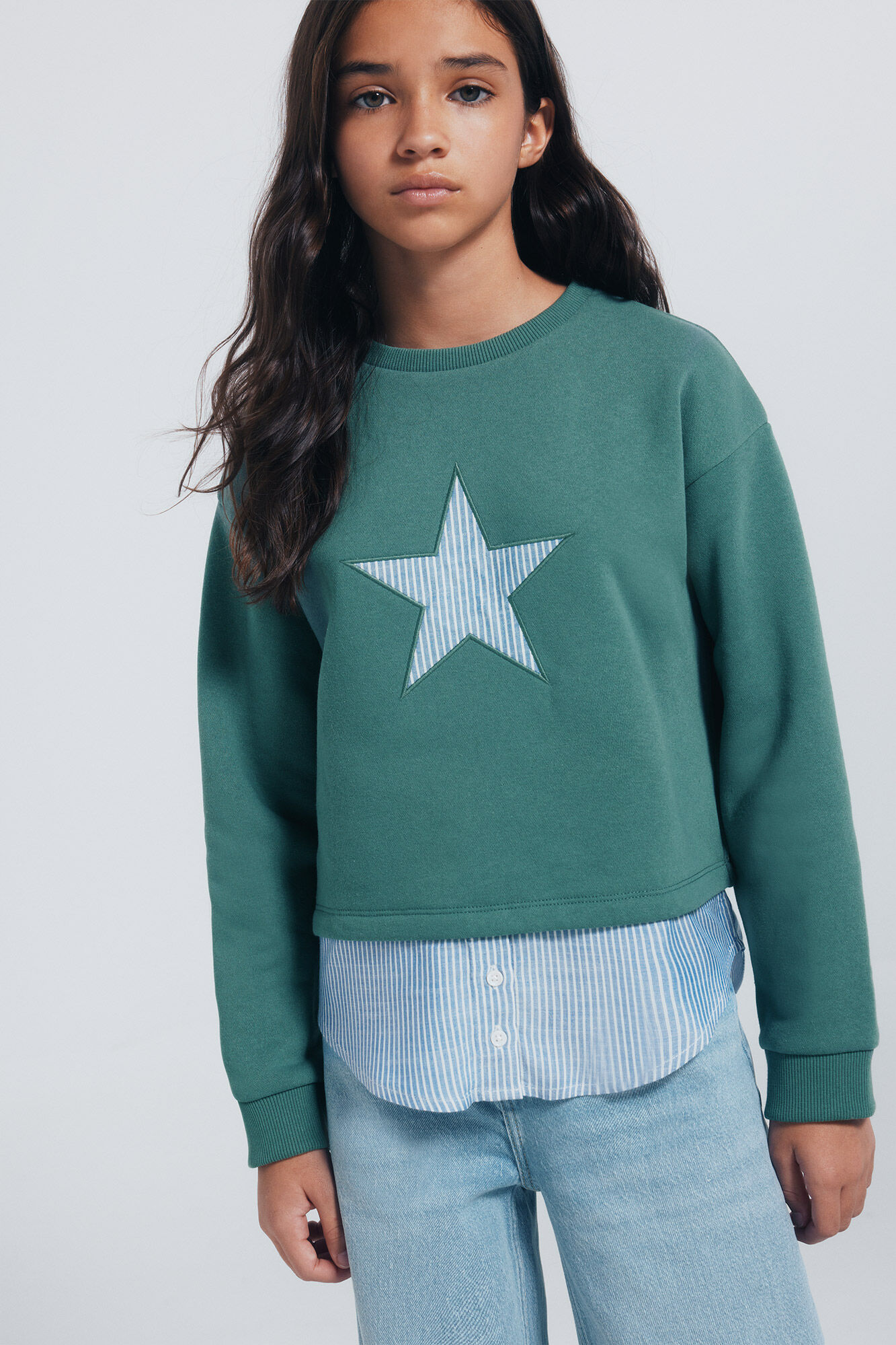 Springfield Kids Sudadera estrella ni&ntilde;a caza oscuro