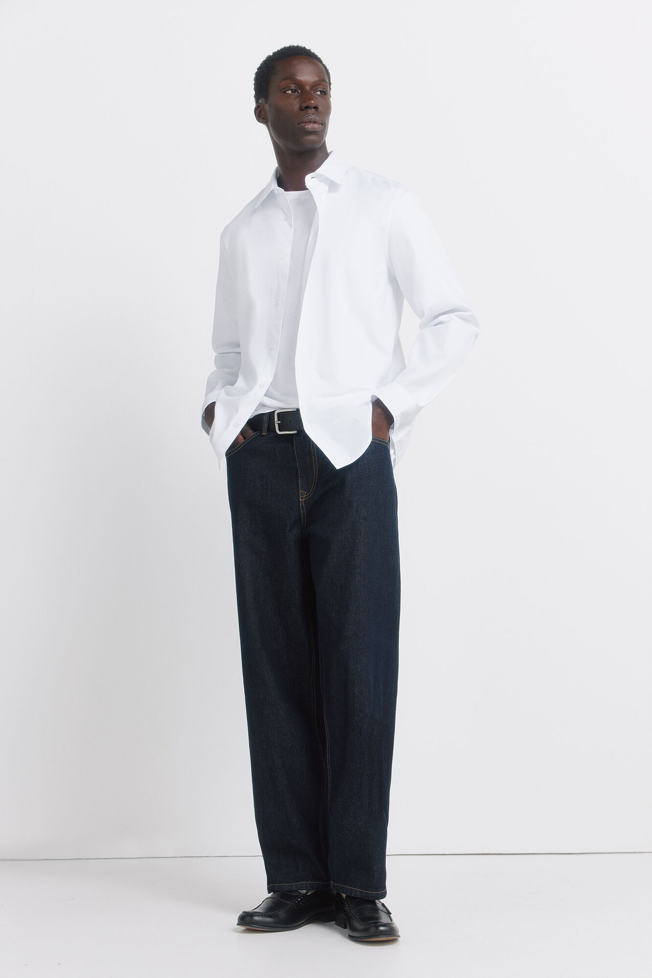 Springfield Camisa vestir estructura easy care natural