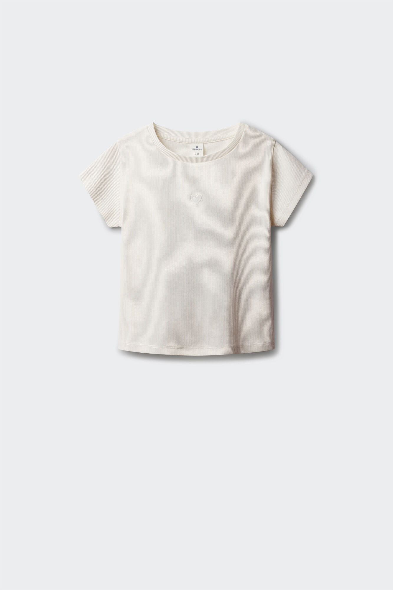 Springfield Kids Playera de manga corta acanalada para ni&ntilde;a