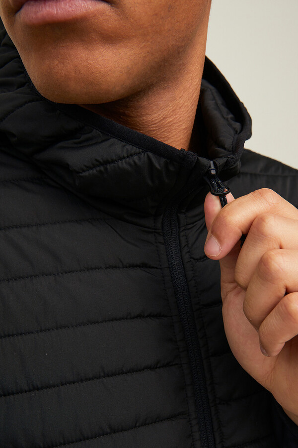 Jack & Jones Chamarra acolchada combinada negro