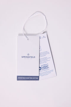 Springfield Camisa dobby bicolor café