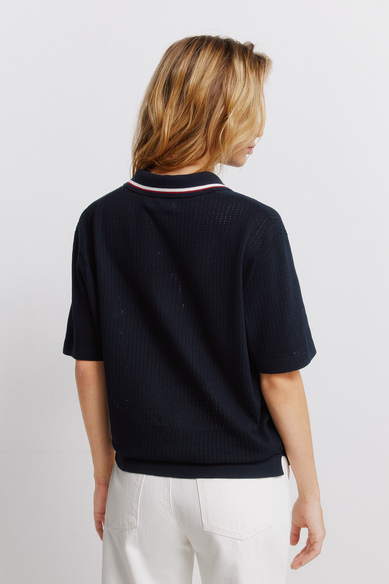 Springfield Polo sport de jacquard azul tinta