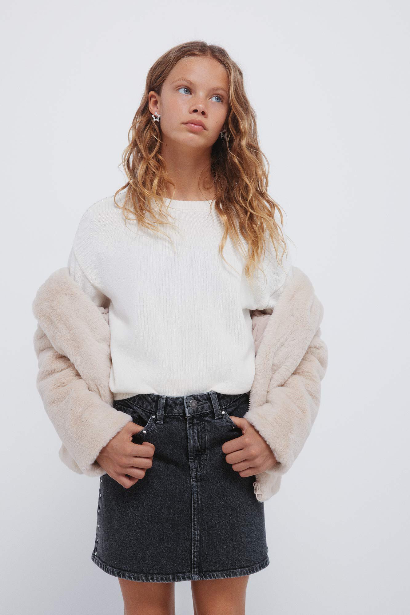 Springfield Kids Falda de ni&ntilde;a gris