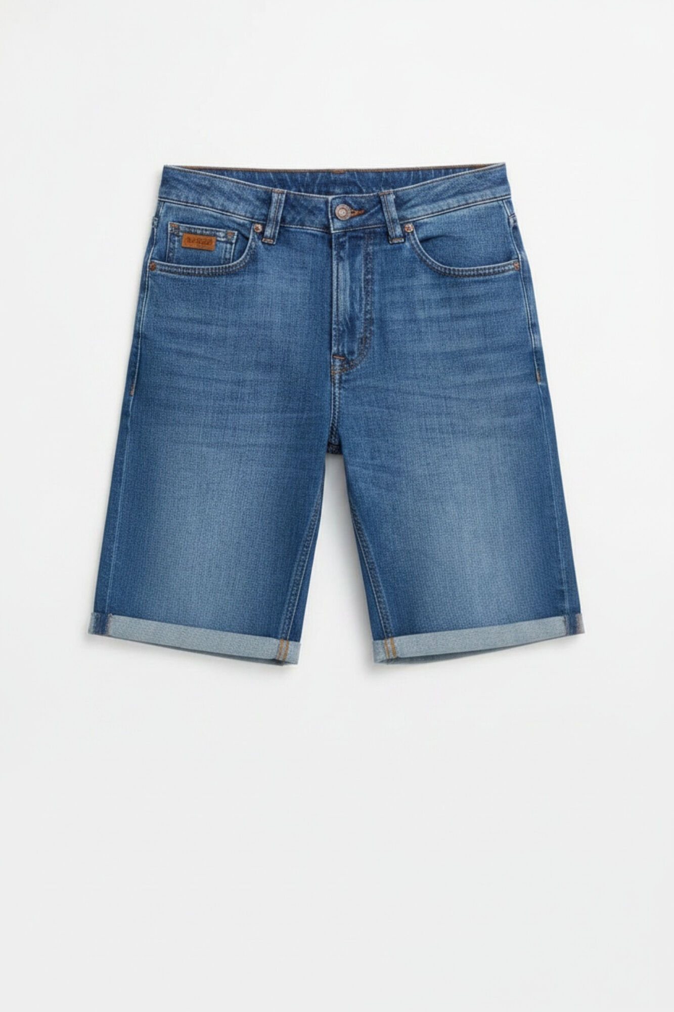 Springfield Bermudas de mezclilla ultra ligera slim fit azulado