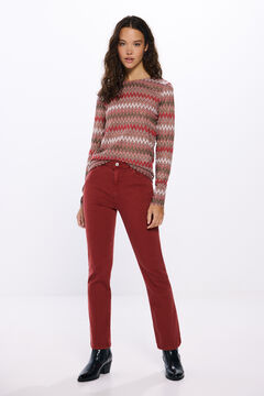 Springfield Jeans kick flare color púrpura