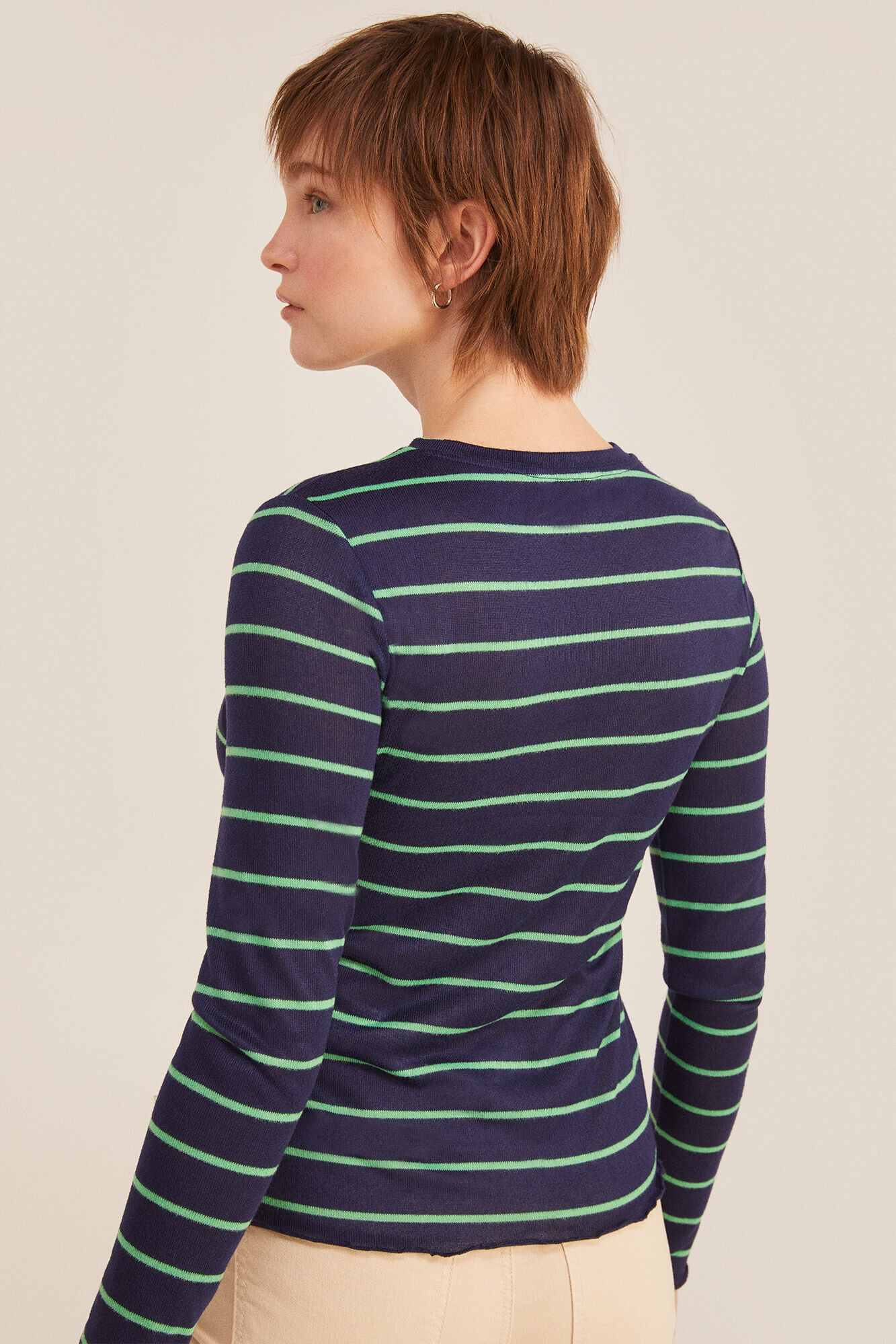 Springfield Playera Rayas Ondas marino