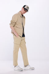 Springfield Pantalón cargo beige