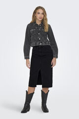 Springfield Falda vaquera midi negro