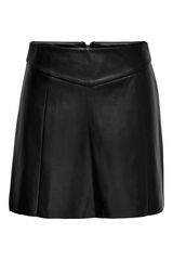 Springfield Falda corta polipiel negro