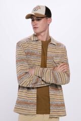 Springfield Camisa jacquard étnico nude